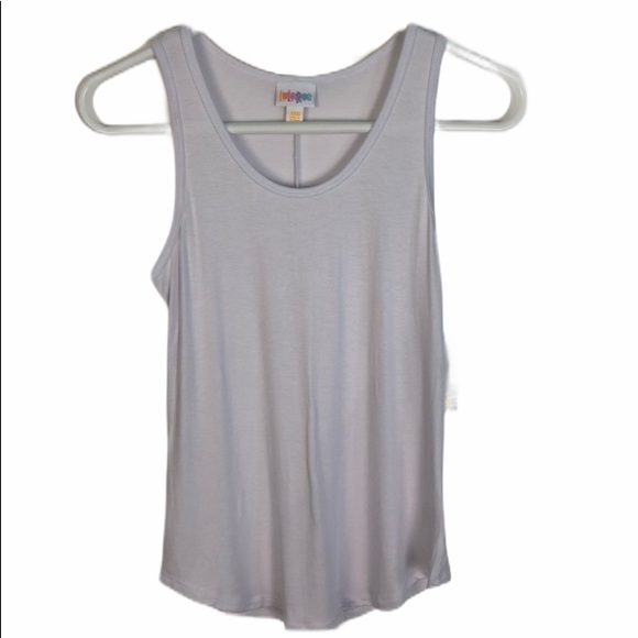 LuLaRoe White Sleeveless Tank Top - XXS - Picture 2 of 8
